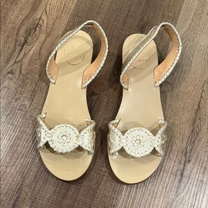 Jack Rogers Liliana metallic slingback Sandals